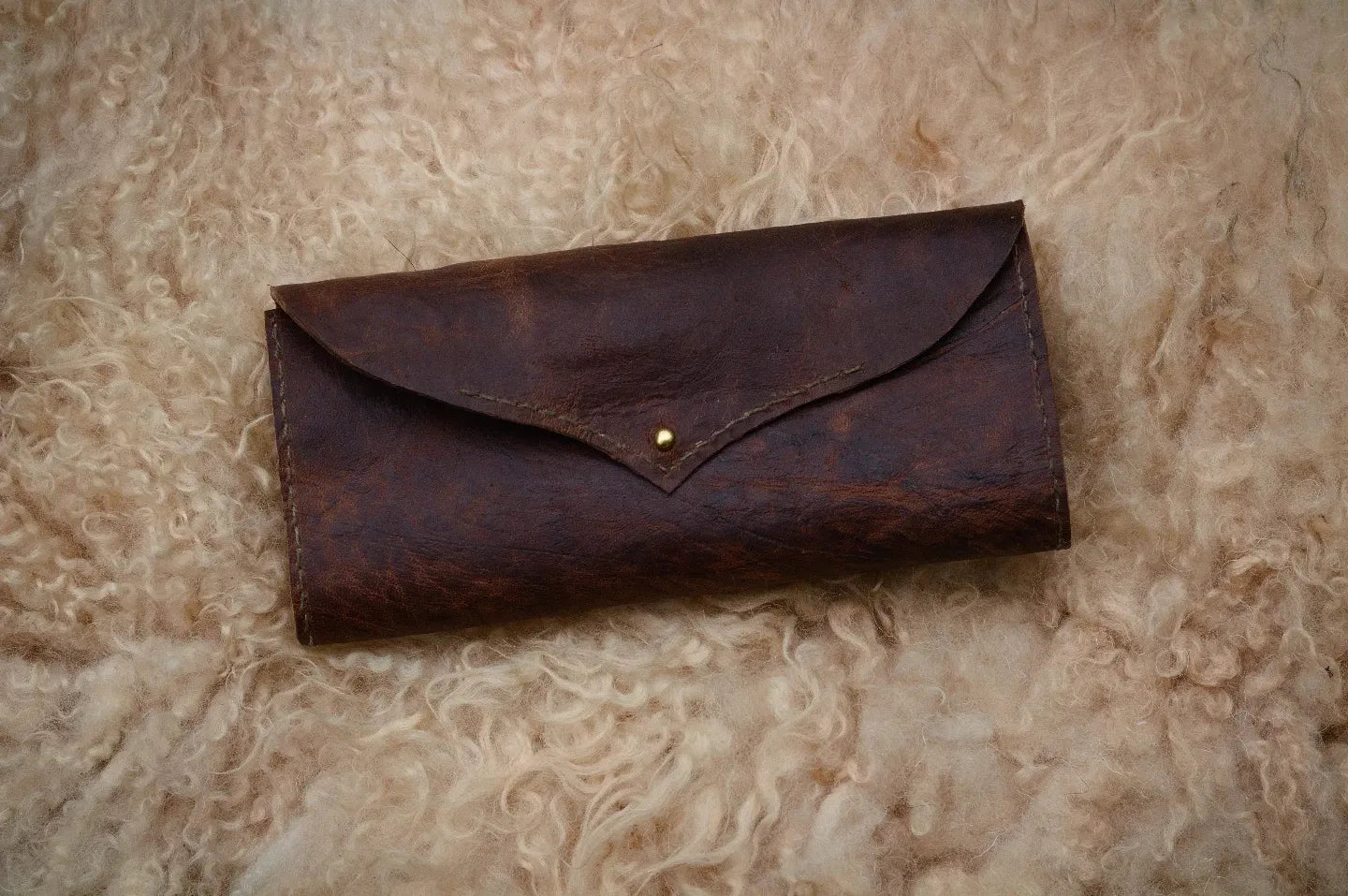 Deer leather clutches