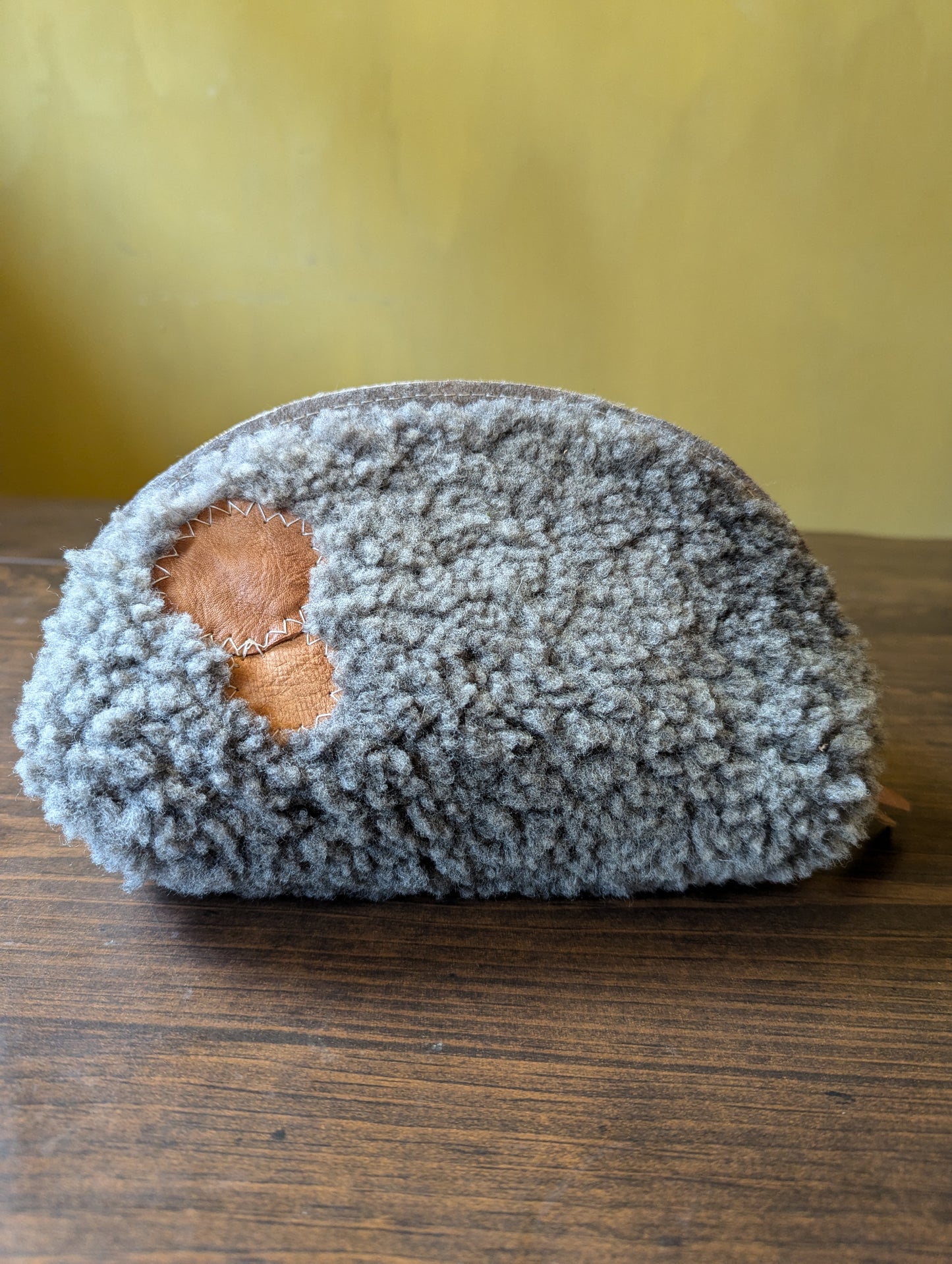Sheepskin Zipper Pouch #4