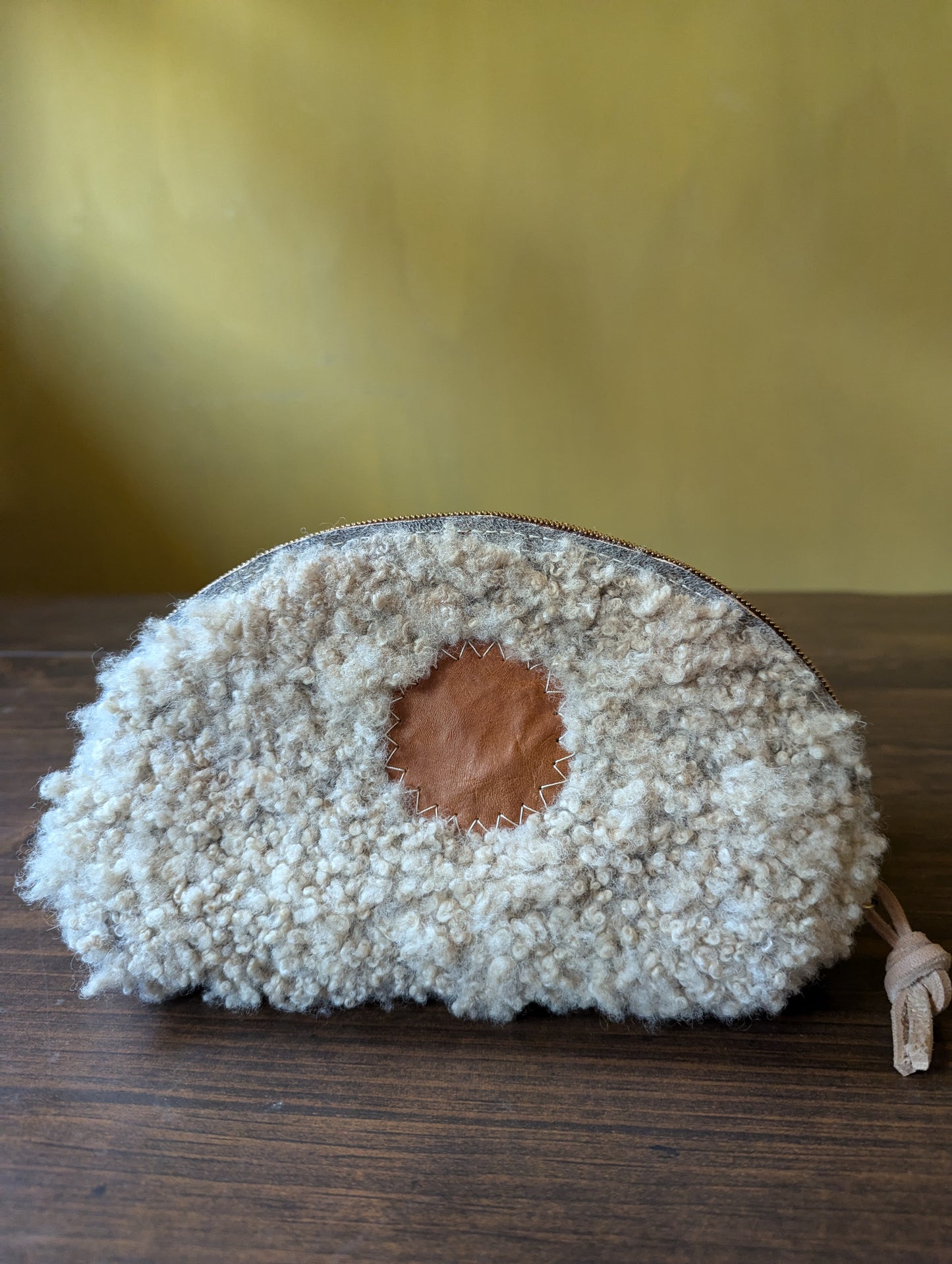Sheepskin Zipper Pouch #5