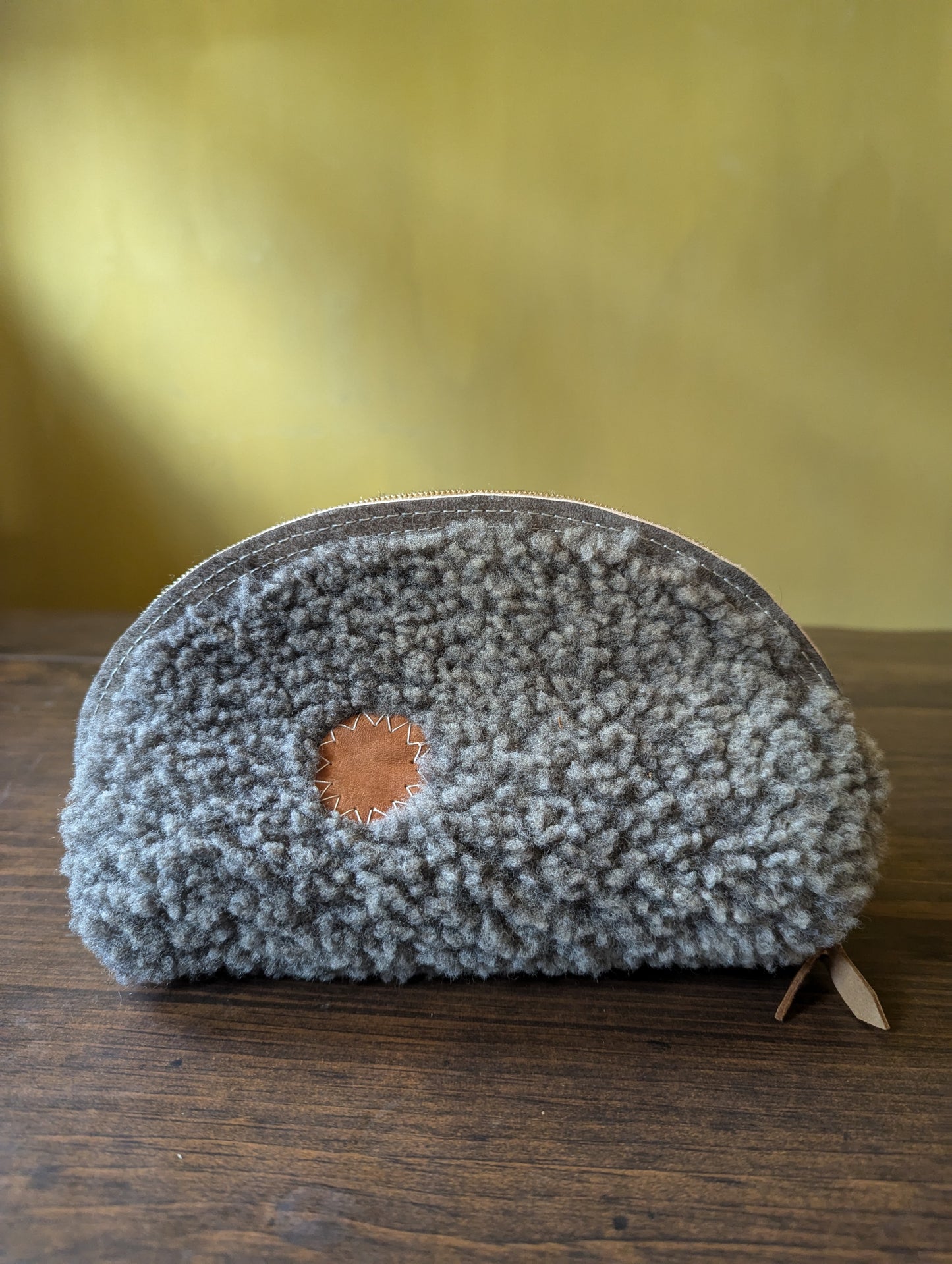 Sheepskin Zipper Pouch #6