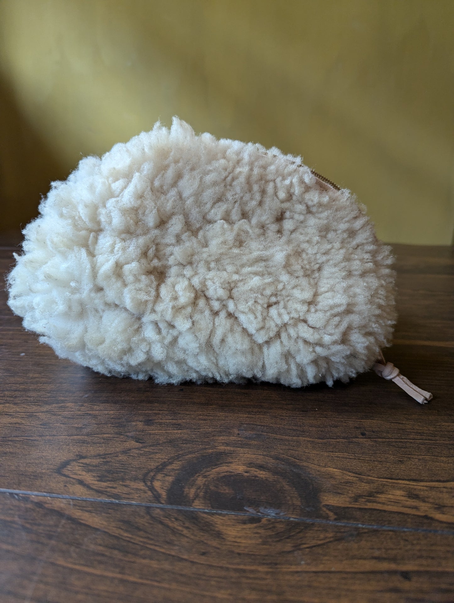 Sheepskin Zipper Pouch #7