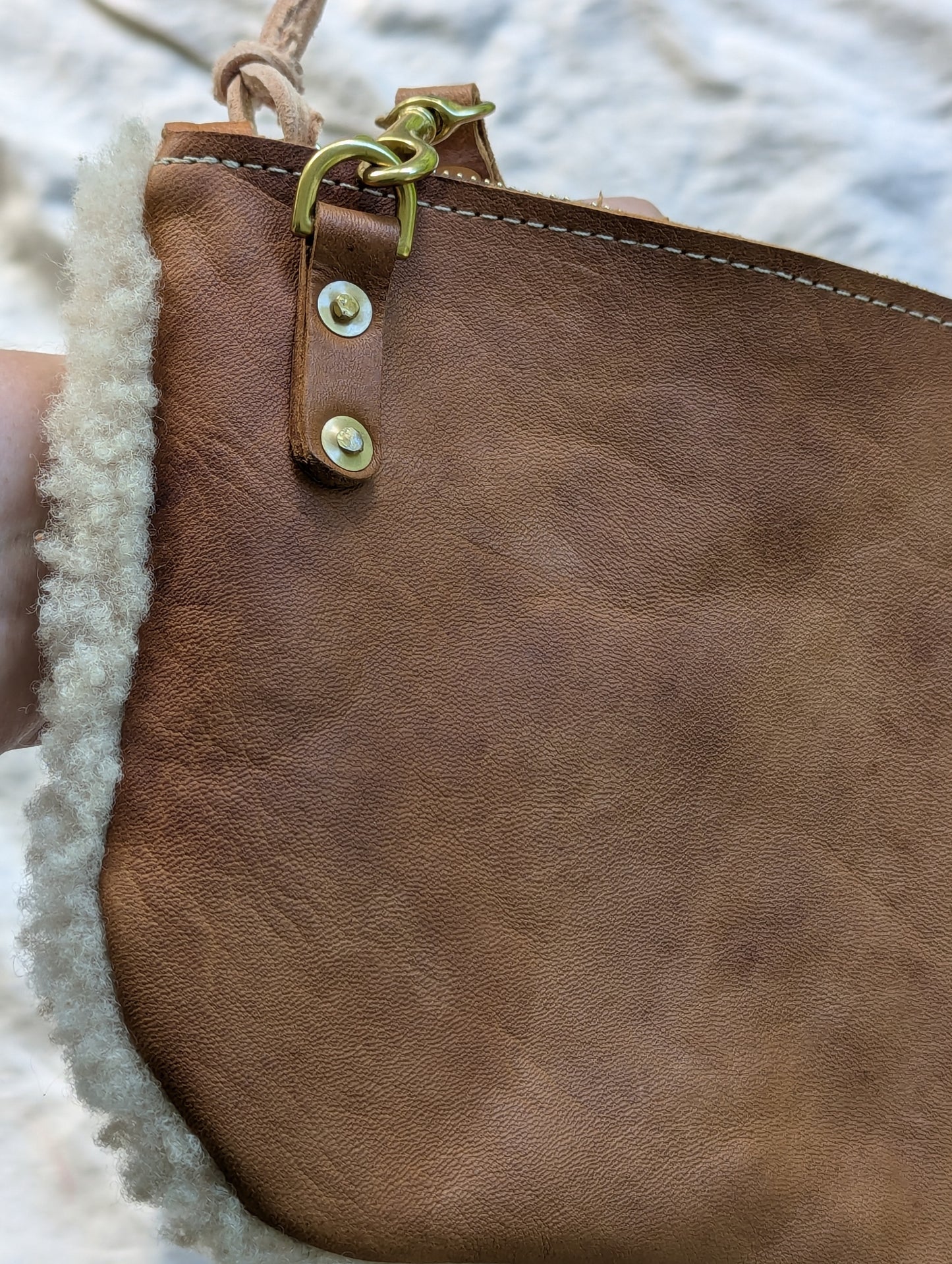 Sheepskin Satchel #1