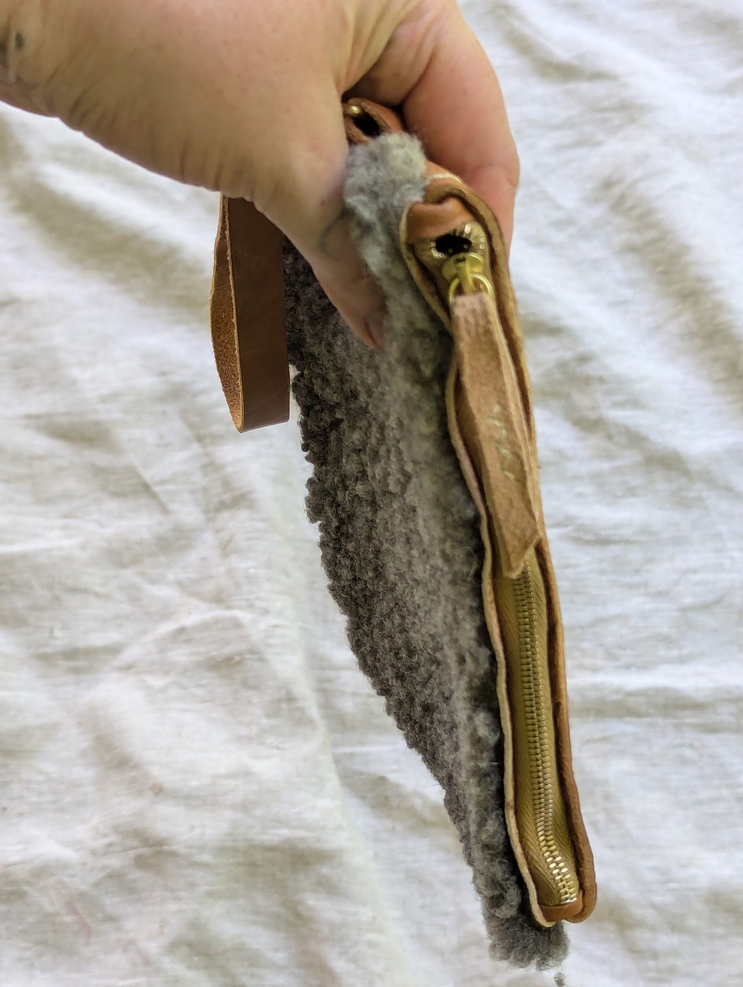 Sheepskin sardine bag #3