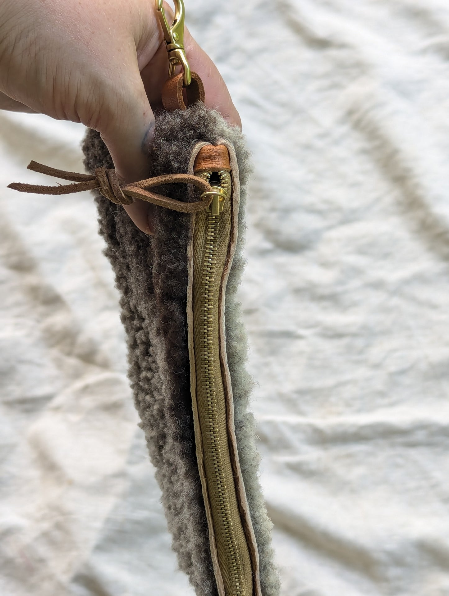Sheepskin sardine bag #2