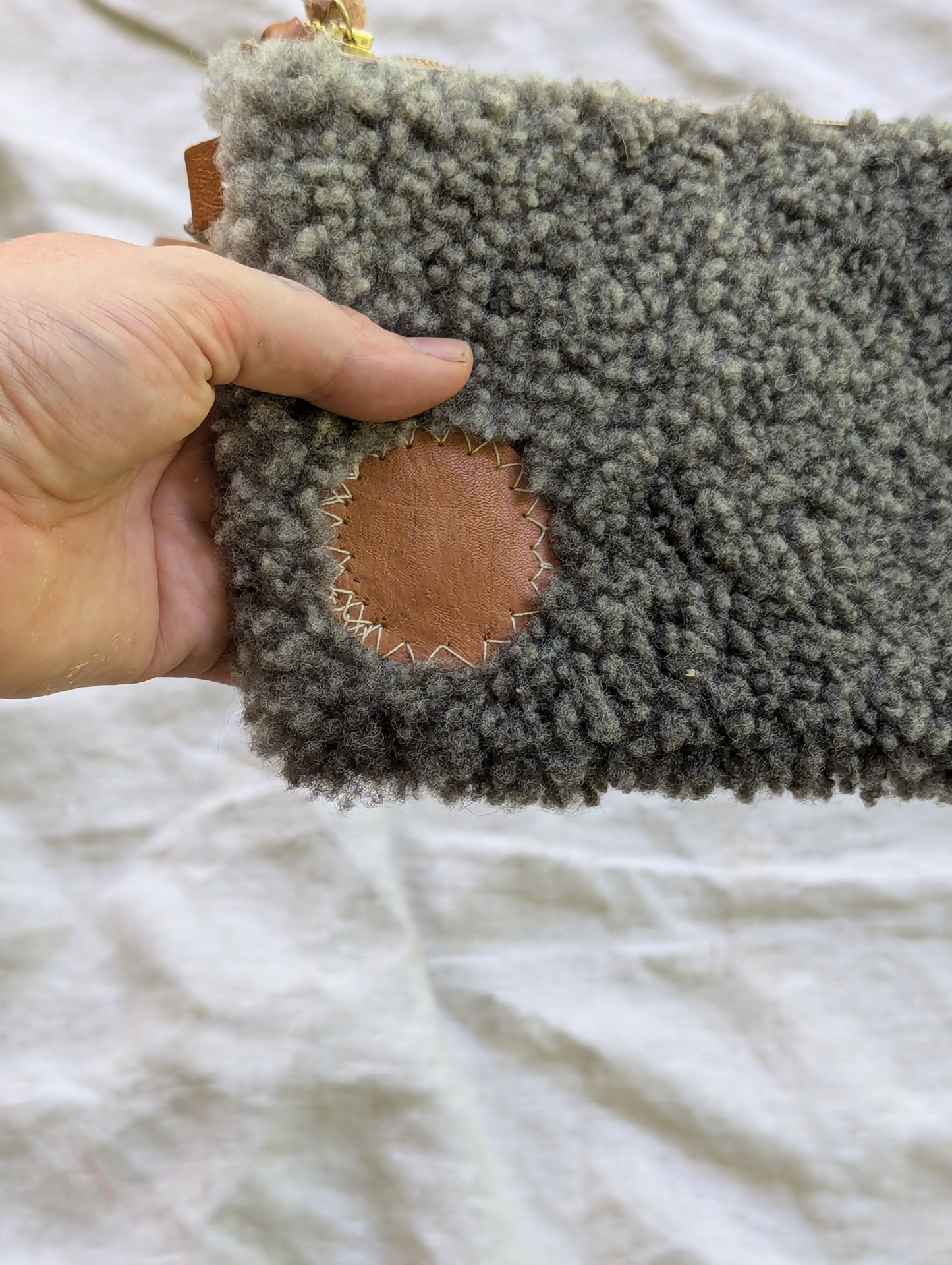 Sheepskin sardine bag #3