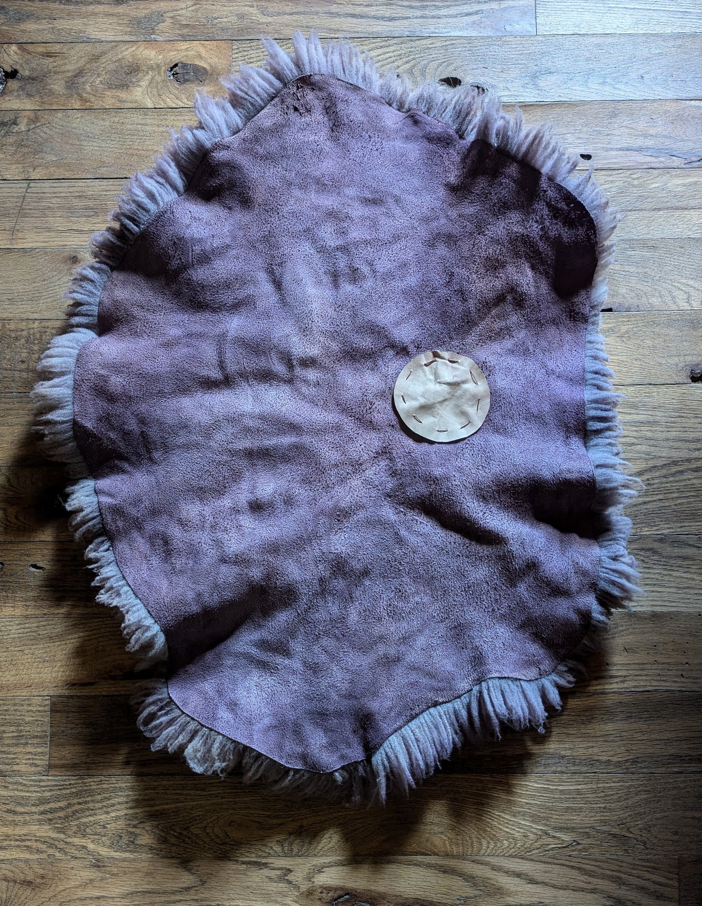 Sheepskin #4 - 21" x 29" logwood