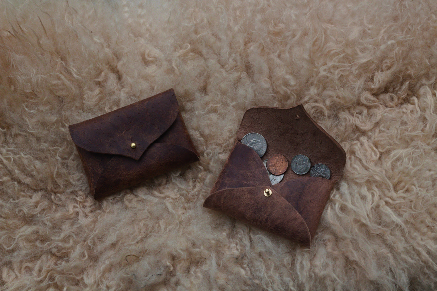 Deer leather coin purses