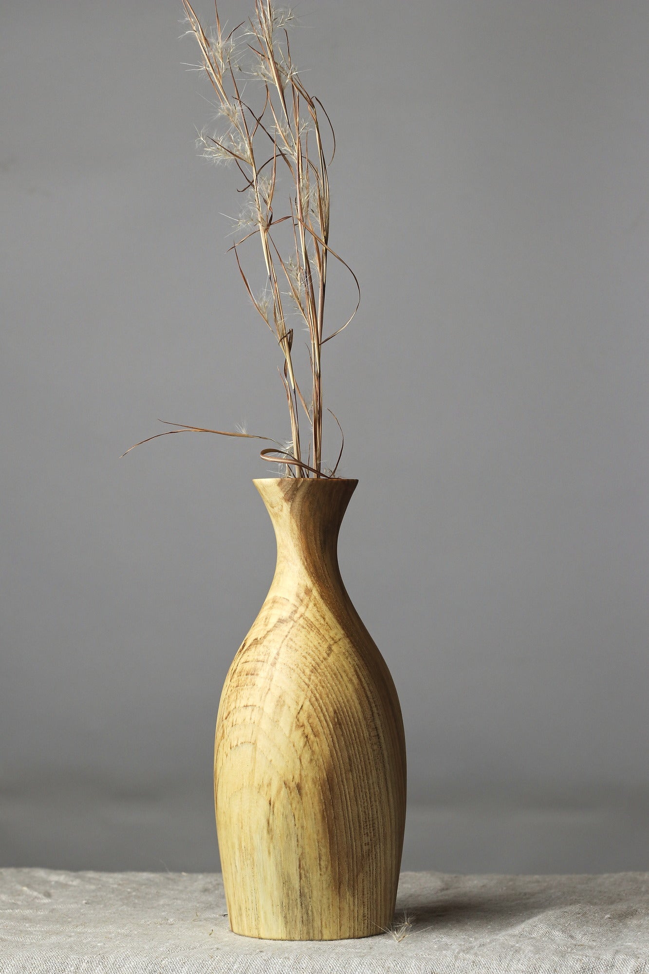 Hickory Wood Live Flower Vase - 8.25"
