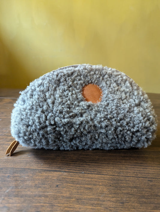 Sheepskin Zipper Pouch #4
