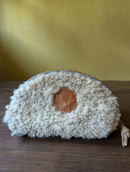 Sheepskin Zipper Pouch #5