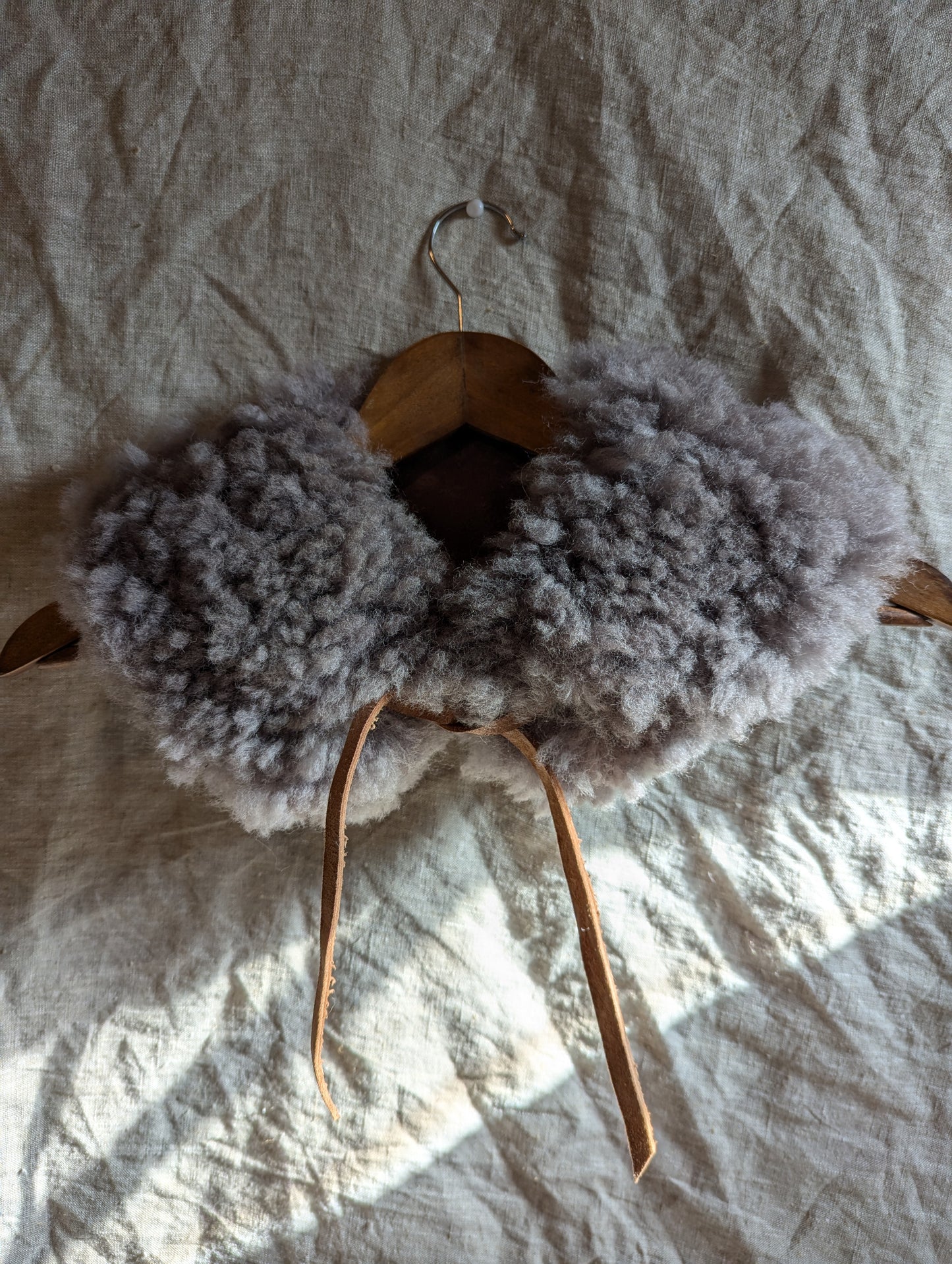 Sheepskin collar #12