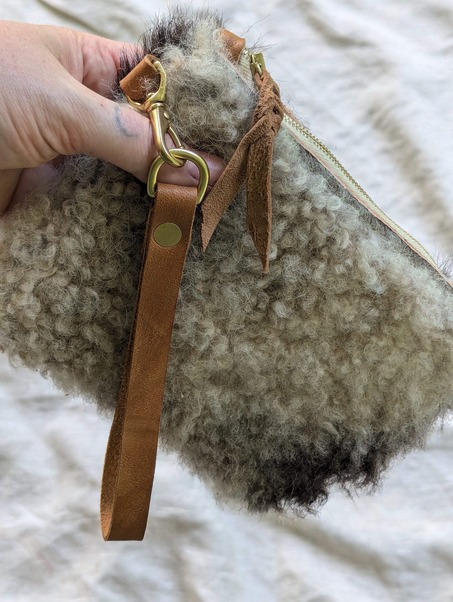 Sheepskin sardine bag #4
