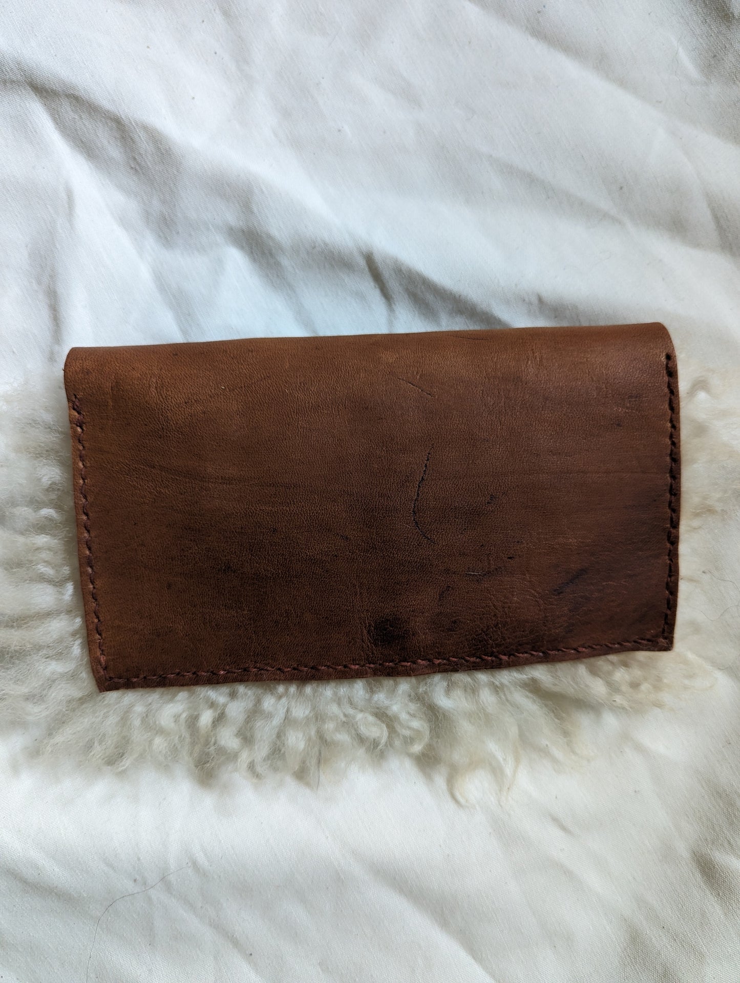 Sheepskin clutch - large #2