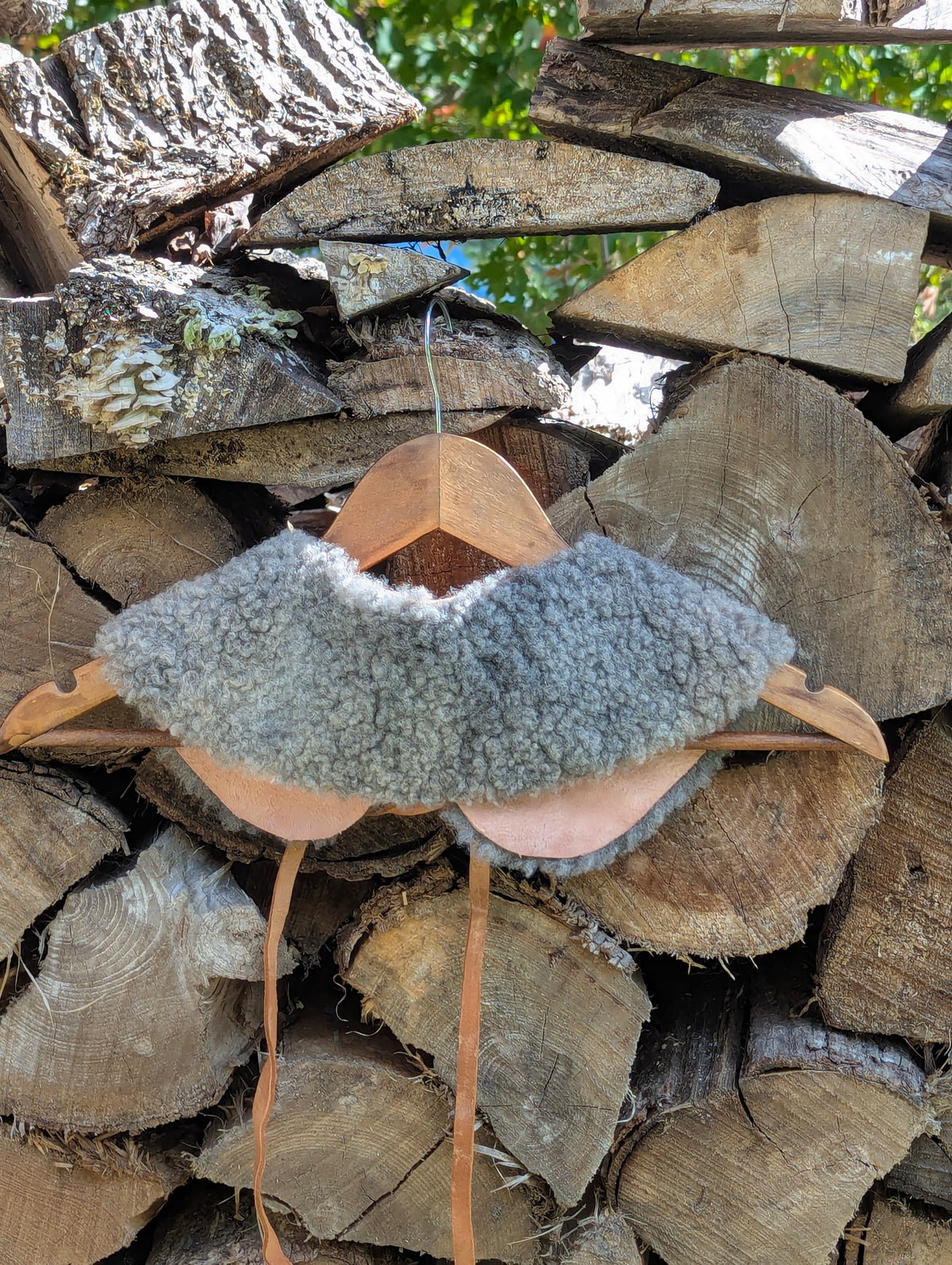 Large collar #2 - grey shearling