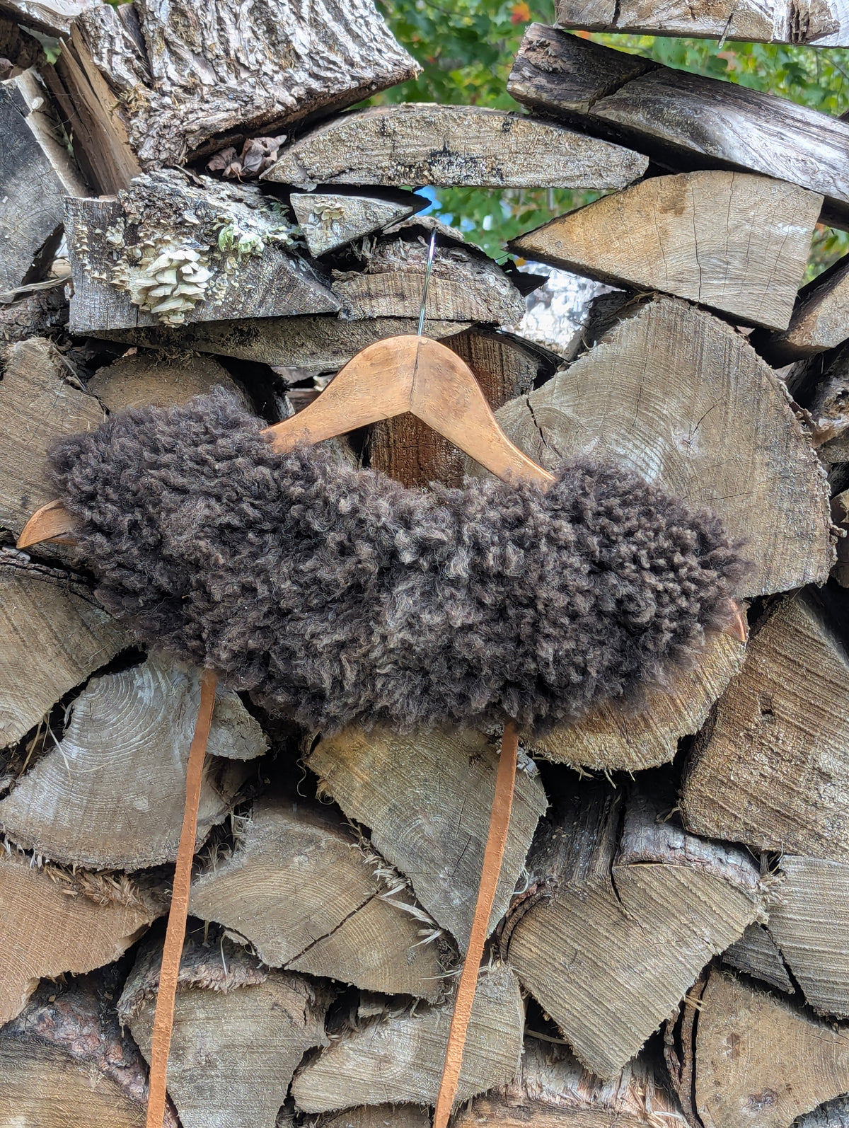 Large collar #8 - natural brown