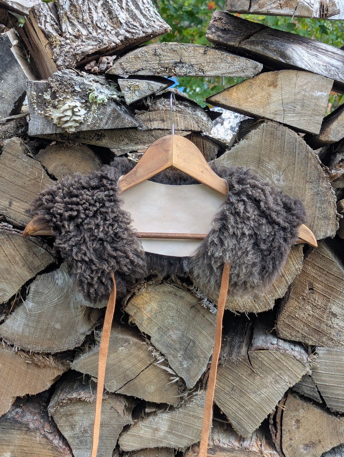 Large collar #8 - natural brown