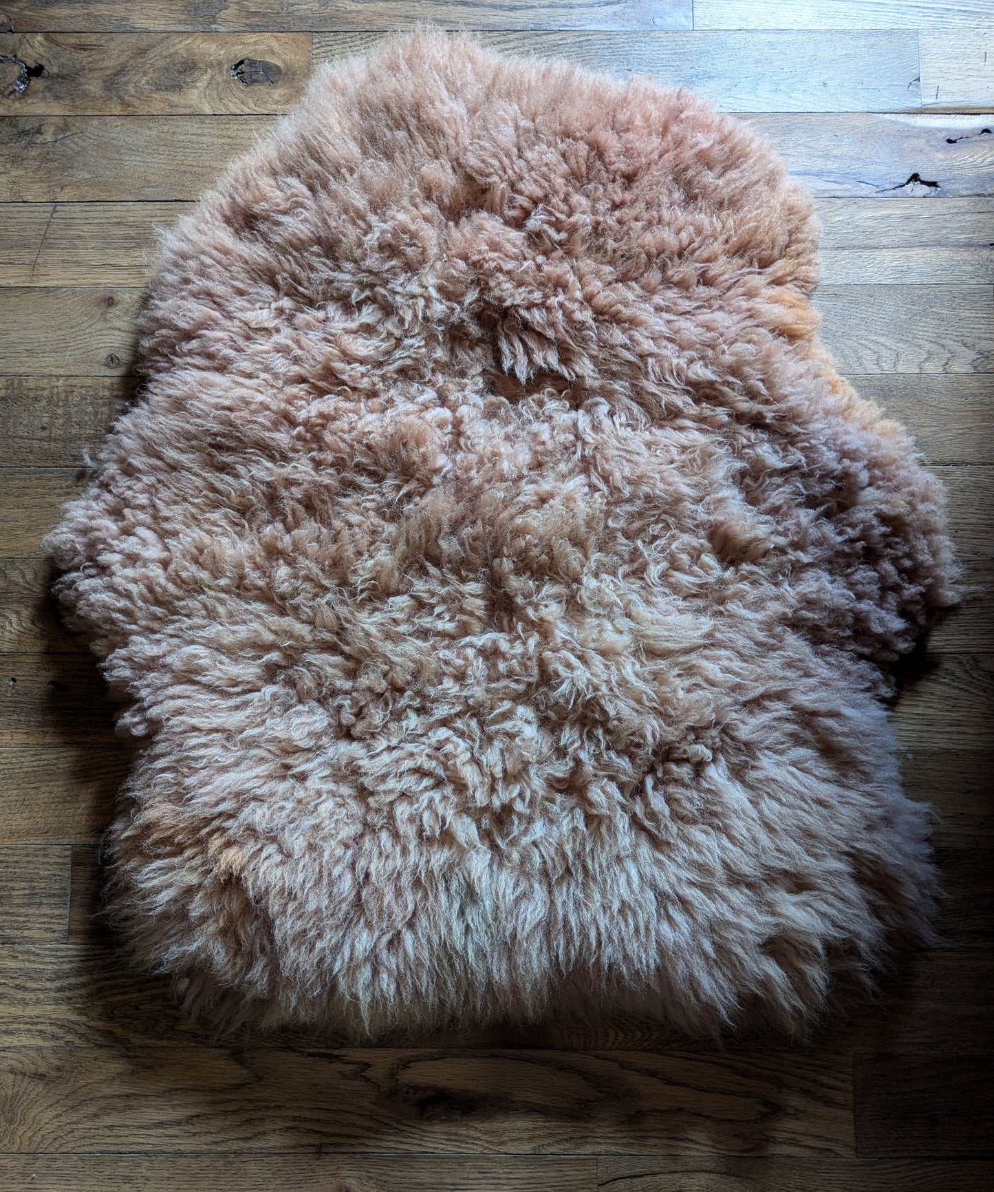 Sheepskin #3 - 26" x 28" madder