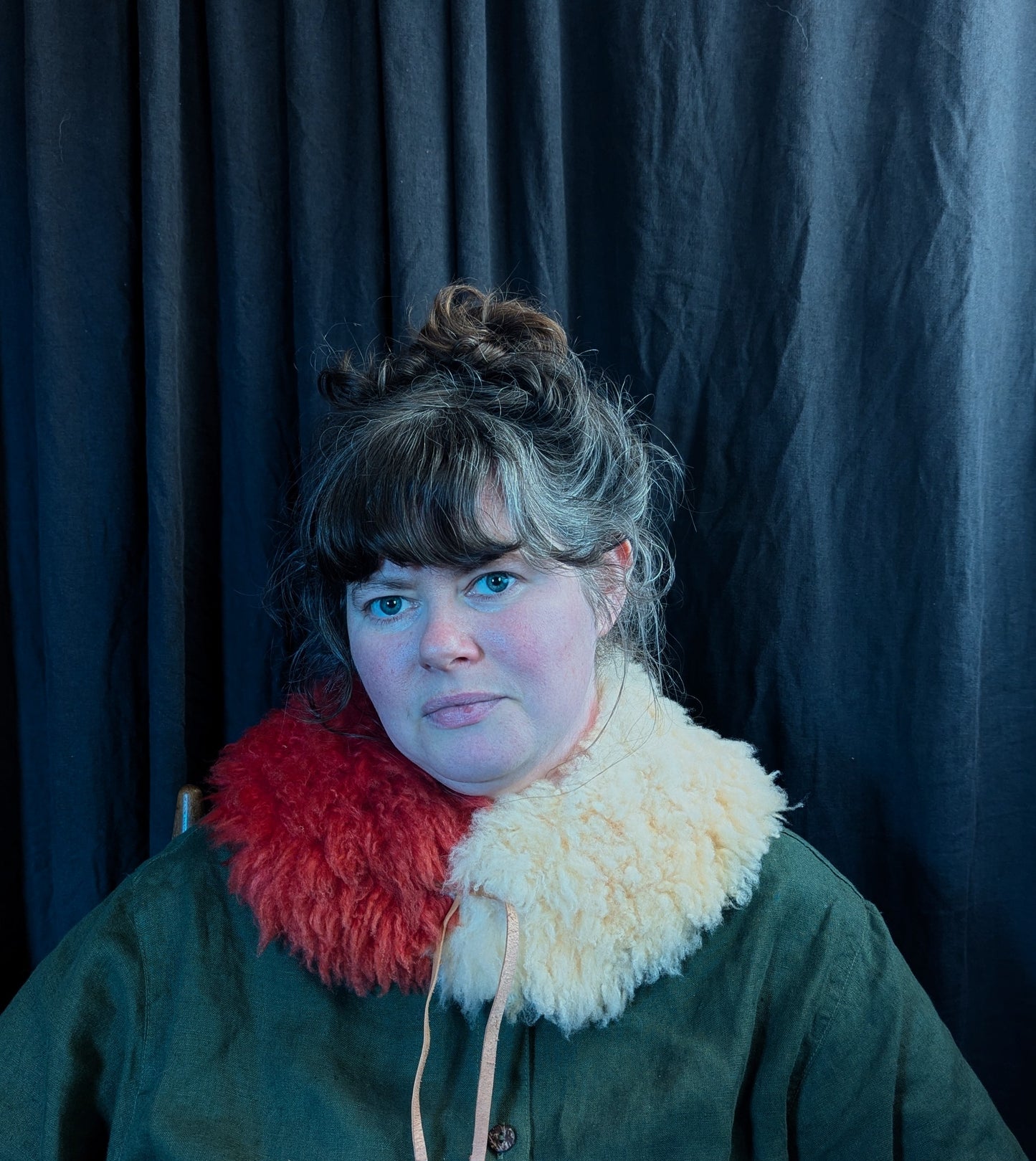 Large Madder dyed collar #1