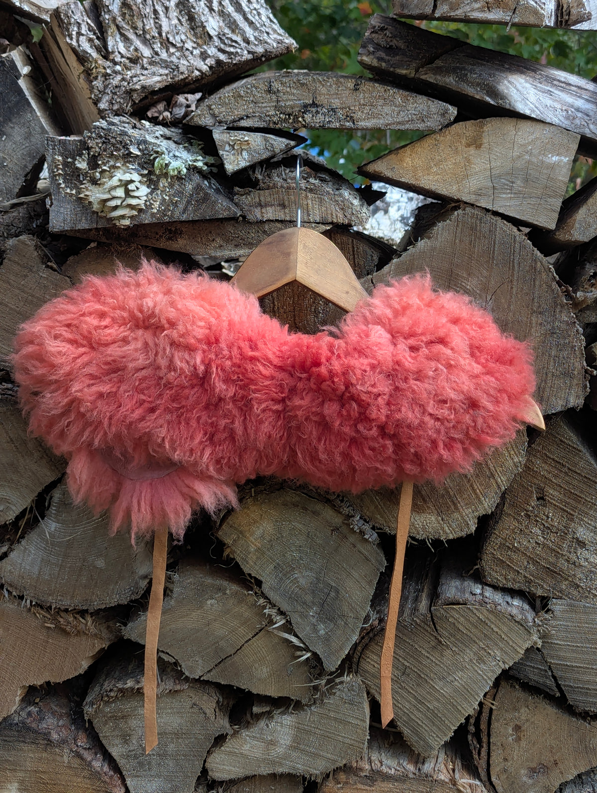 Large collar #5 - pink madder
