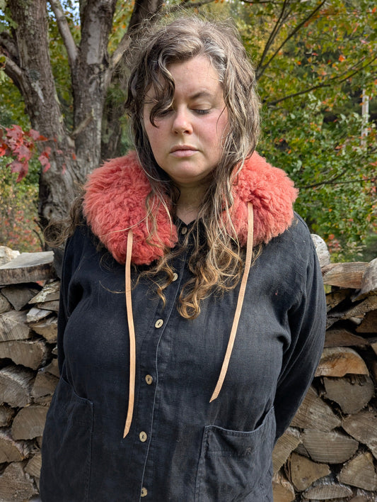 Large collar #4 - pink madder