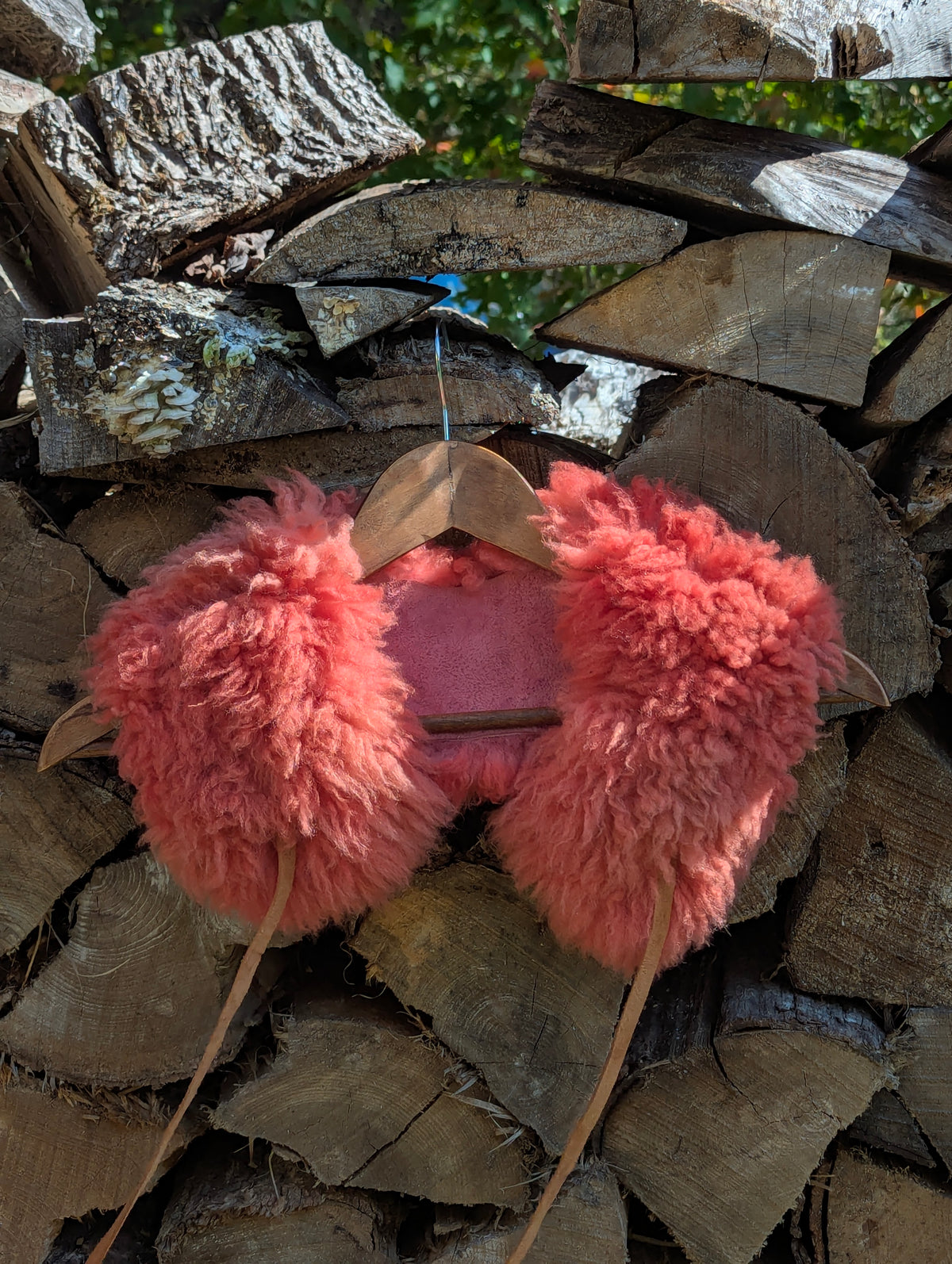 Large collar #6 - pink madder