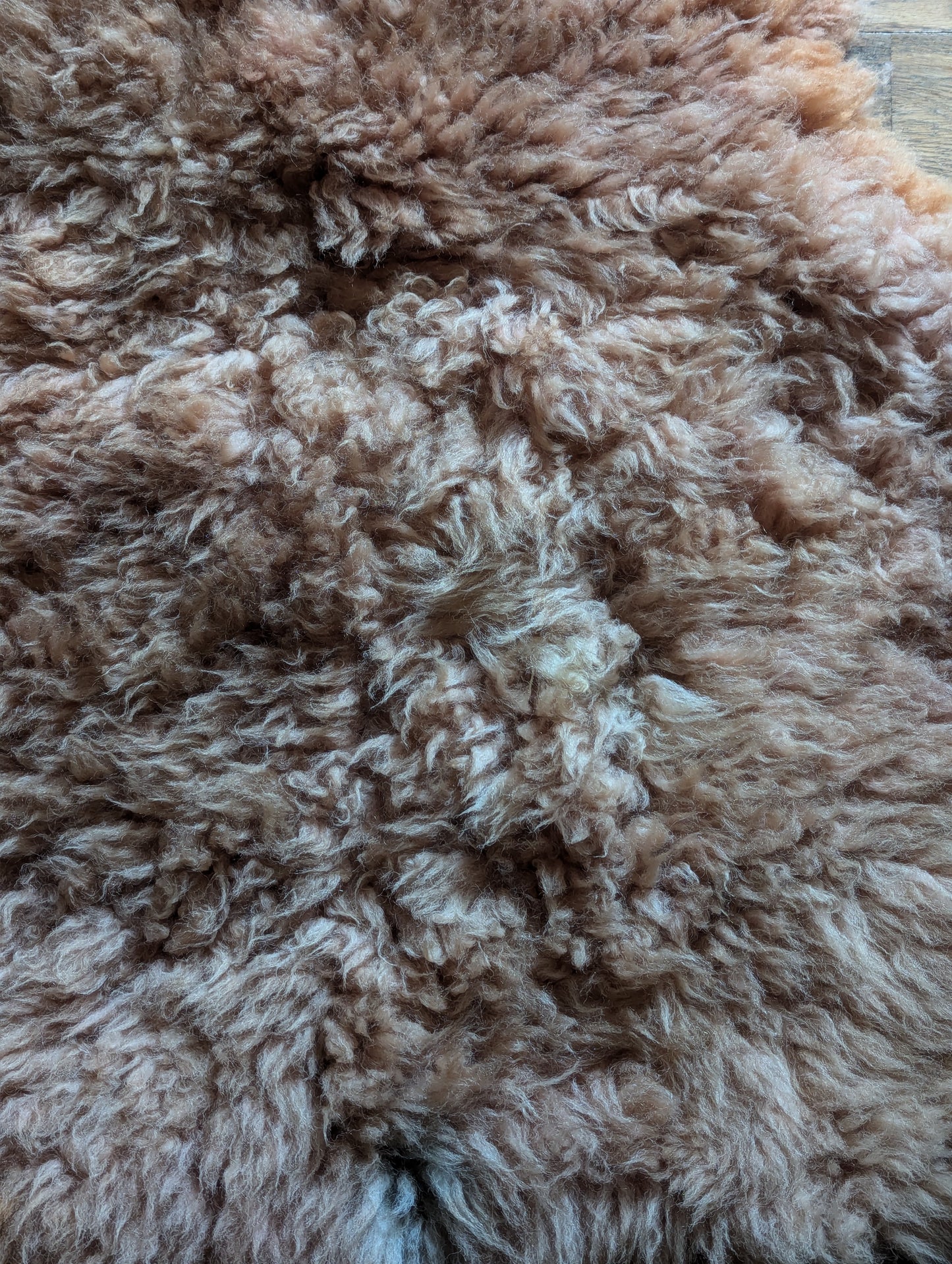 Sheepskin #3 - 26" x 28" madder