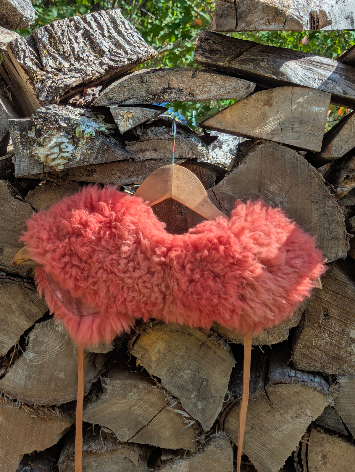 Large collar #6 - pink madder