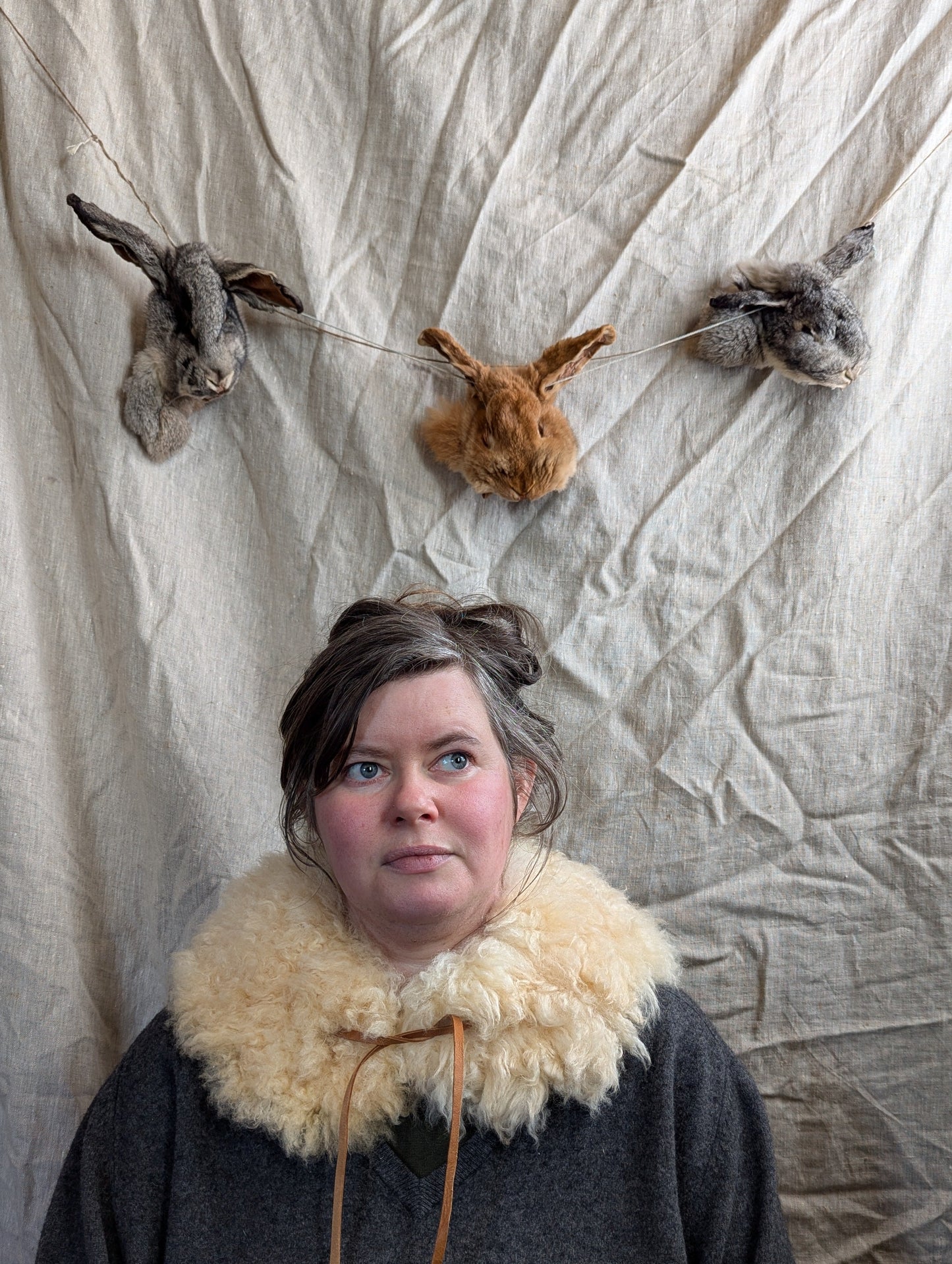 Large undyed collar #19