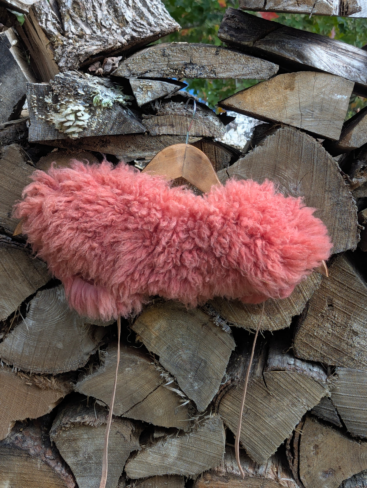 Large collar #4 - pink madder