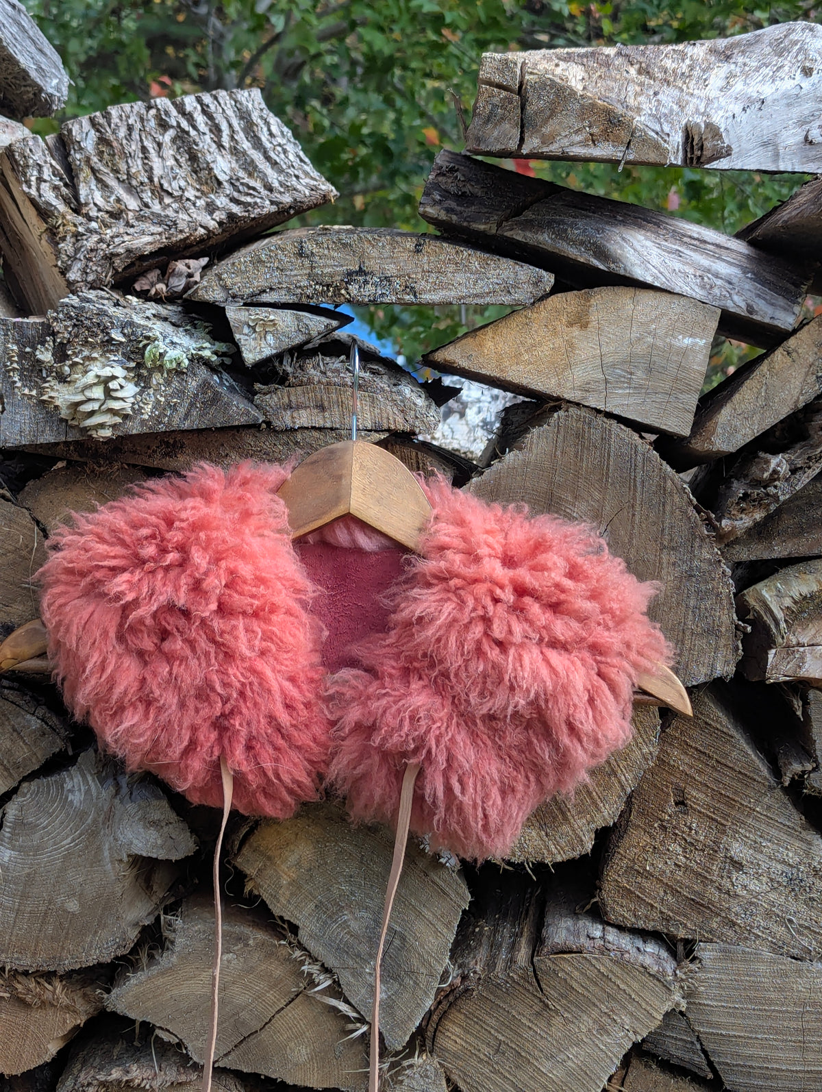 Large collar #4 - pink madder