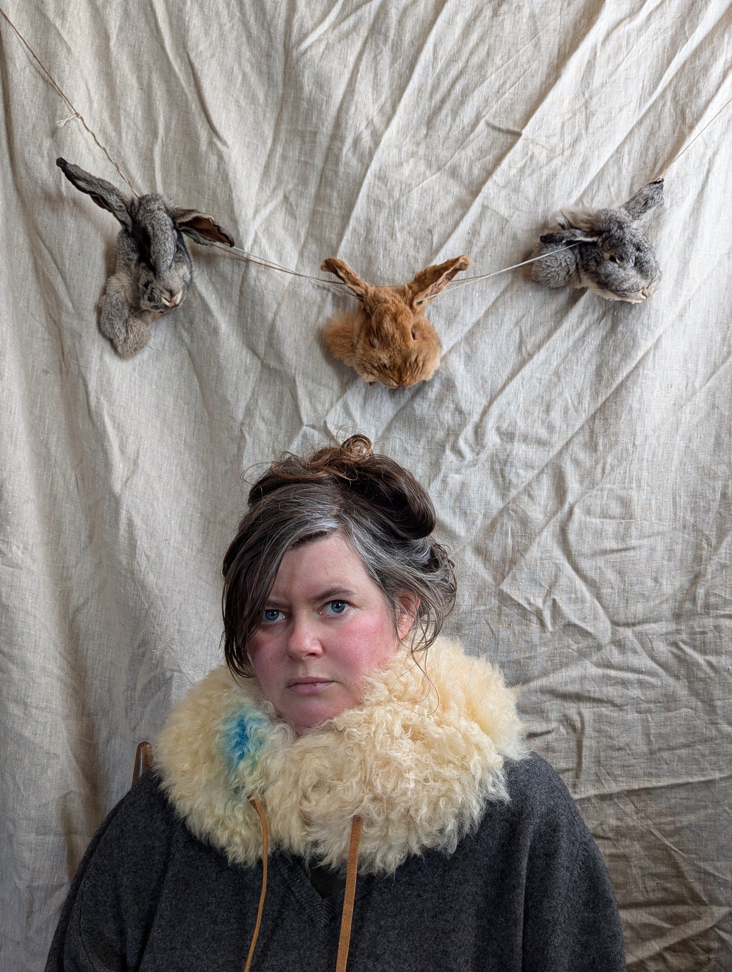 Large undyed collar #20