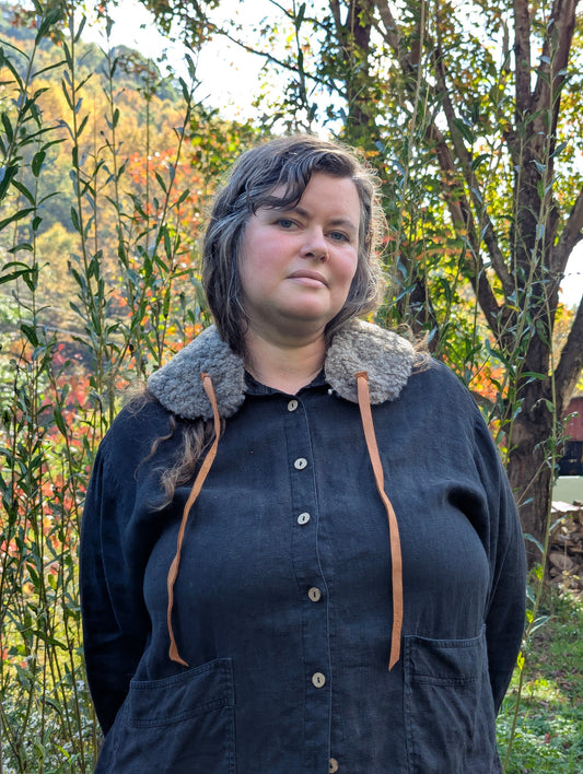 Large collar #2 - grey shearling