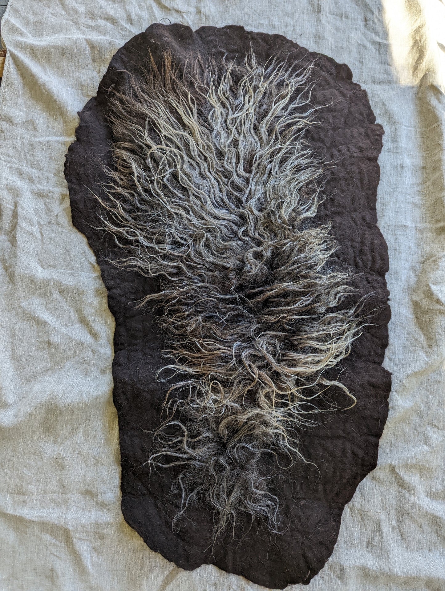 Felted wool rug - 24" x 46"